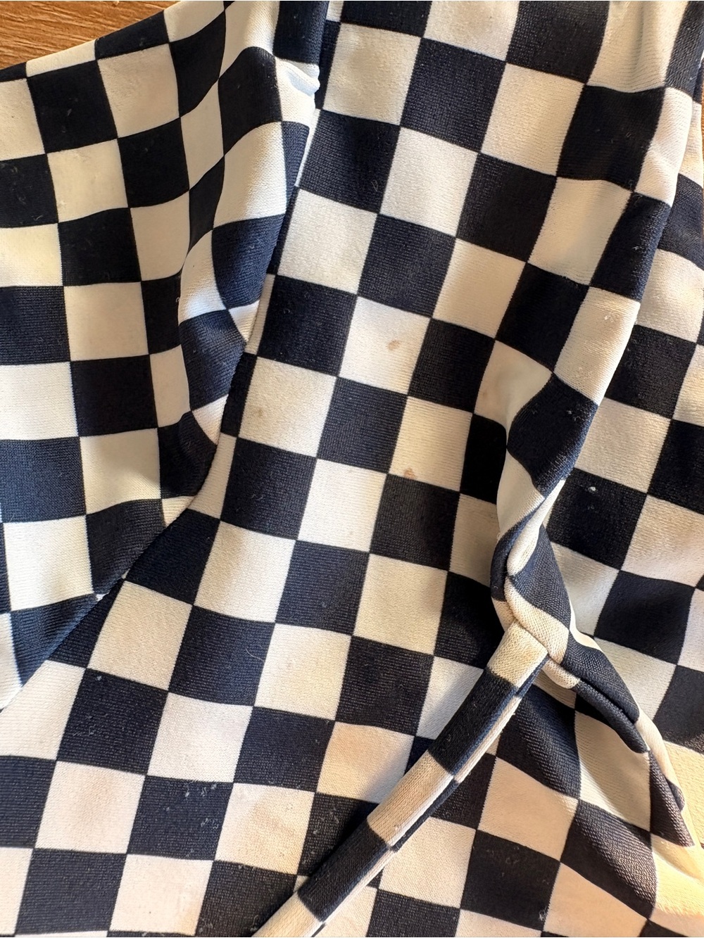 Mikoh Navy & White Checker One-Piece Rashguard Swimsuit - Picture 8 of 8